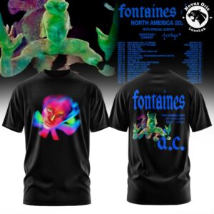 Fontaines DC North America 2027 Tour Graphic T Shirt 4