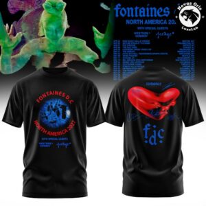 Fontaines DC North America 2027 Tour Graphic T Shirt 5