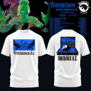 Fontaines DC North America 2027 Tour Graphic T Shirt 6