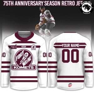 Fort Wayne Komets 75th Anniversary Season 2026 Custom Hockey Jersey 2