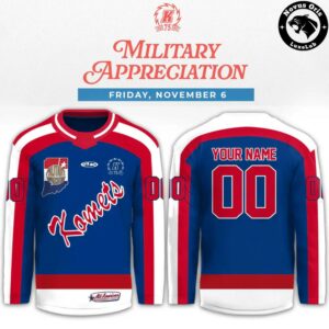 Fort Wayne Komets Military Appreciation 2026 Custom Hockey Jersey 2