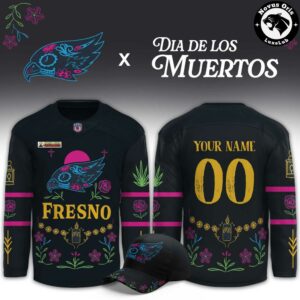 Fresno Falcons x Dia De Los Muertos 2026 Custom Hockey Jersey