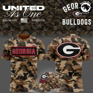 Georgia Bulldogs Military Appreciation 2026 Camo T-Shirt