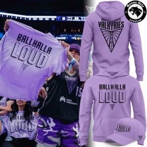 Golden State Valkyries Ballhalla Loud 2026 Purple Pullover Hoodie 1