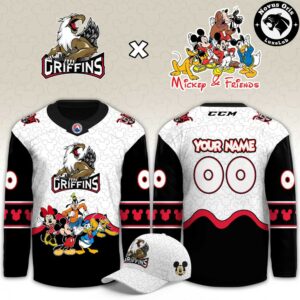 Grand Rapids Griffins x Mickey Mouse Friends Custom Hockey Jersey