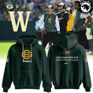 Green Bay Packers Rivalries Sideline 2026 Dark Green Hoodie 1