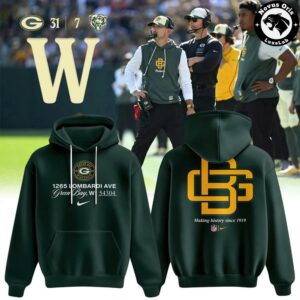 Green Bay Packers Rivalries Sideline 2026 Dark Green Hoodie 3