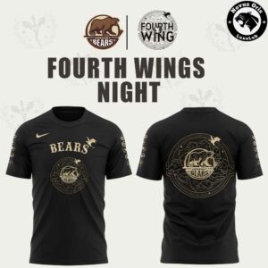 Hershey Bears x Fourth Wing Night 2026 Black Graphic T-Shirt