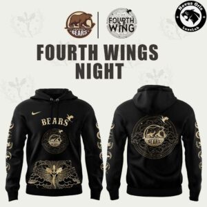 Hershey Bears x Fourth Wing Night 2026 Black Pullover Hoodie