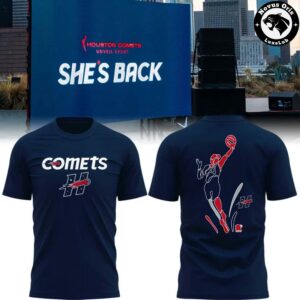 Houston Comets She’s Back Unveil Event 2026 Tee Shirt
