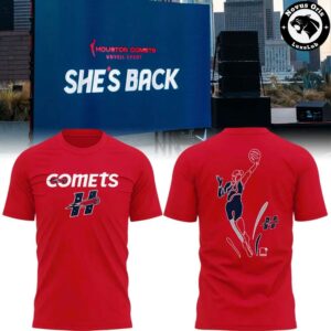 Houston Comets Shes Back Unveil Event 2026 Tee Shirt 2