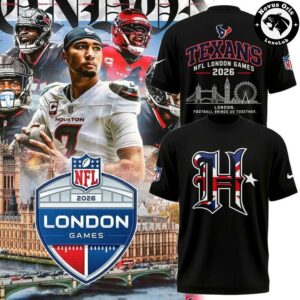 Houston Texans London Game 2026 Black T-Shirt