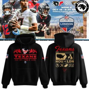 Houston Texans NFL London Game 2026 Black Hoodie 2