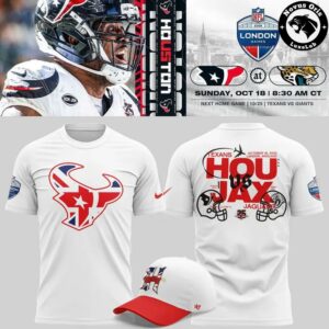 Houston Texans x Jacksonville Jaguars London Games 2026 T Shirt 2