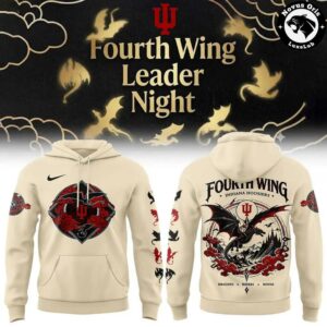 Indiana Hoosiers x Fourth Wing Leader Night 2026 Hoodie