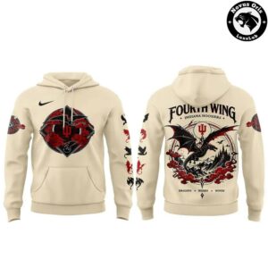 Indiana Hoosiers x Fourth Wing Leader Night 2026 Hoodie 2