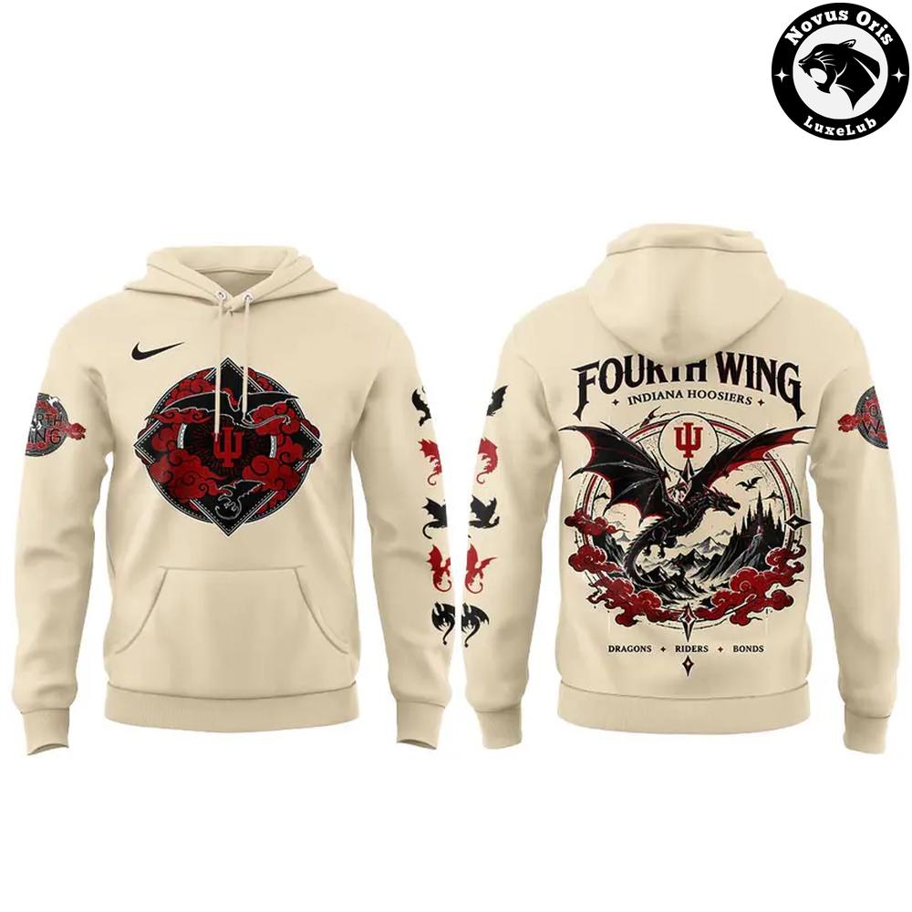 Indiana Hoosiers x Fourth Wing Leader Night 2026 Hoodie Indiana Hoosiers x Fourth Wing Leader Night 2026 Hoodie