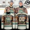 Indy Fuel Mossy Oak Camo Night 2026 Custom Hockey Jersey