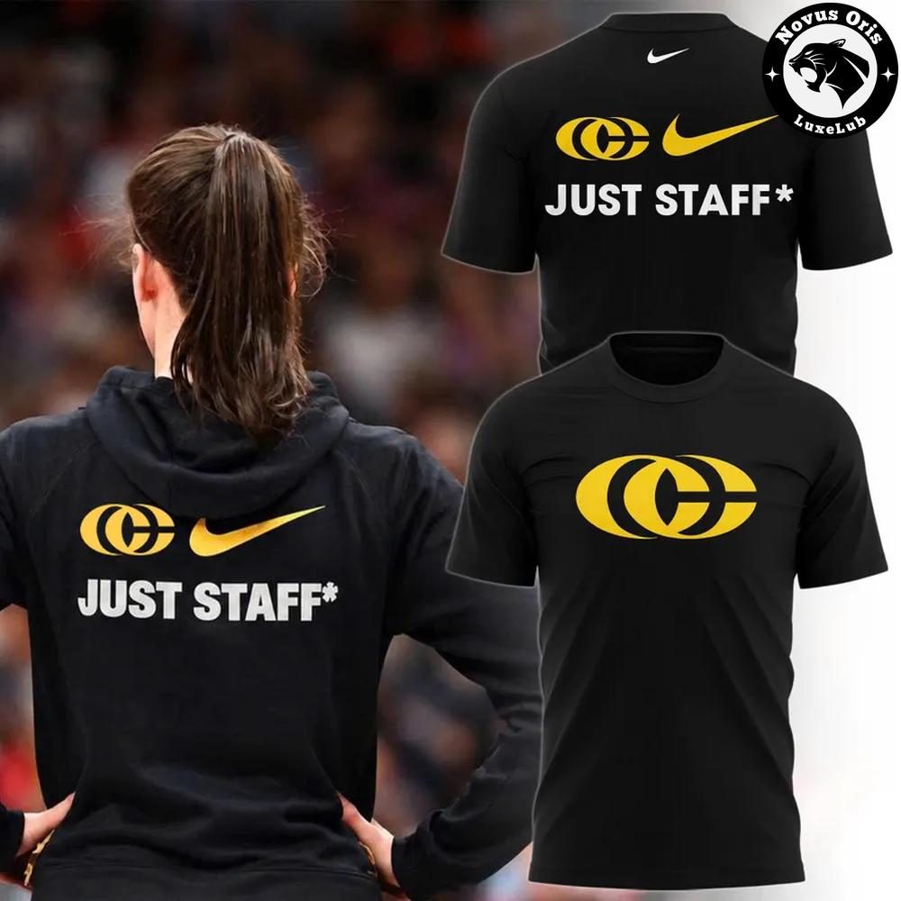 Iowa Hawkeyes Caitlin Clark Just Staff 2026 Black Graphic T-Shirt Iowa Hawkeyes Caitlin Clark Just Staff 2026 Black Graphic T-Shirt