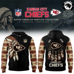 Kansas City Chiefs Native American Heritage Month Black Hoodie