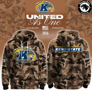 Kent State Military Appreciation 2026 Camo Fleece Hoodie