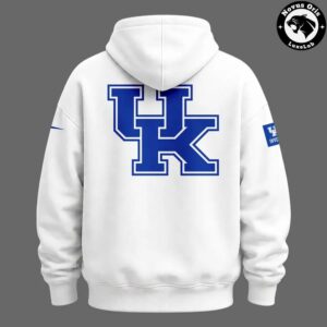 Kentucky Wildcats Football 2026 White Hoodie 3