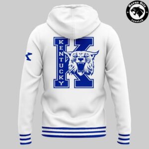 Kentucky Wildcats Retro 2026 White Pullover Hoodie 3
