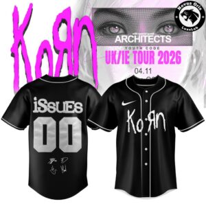 Korn UK IE Tour 2026 Signed Baseball Jersey 2