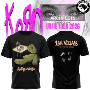 Korn UK IE Tour 2026 Signed Graphic T Shirt 2