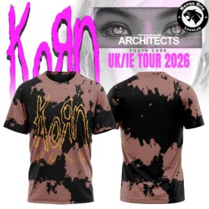 Korn UK IE Tour 2026 Signed Graphic T Shirt 3