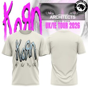 Korn UK IE Tour 2026 Signed Graphic T Shirt 5