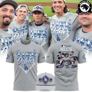 Los Angeles Dodgers Take October 2026 NL West Champions Graphic T Shirt 2