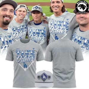 Los Angeles Dodgers Take October 2026 NL West Champions Graphic T Shirt 4