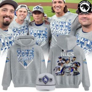 Los Angeles Dodgers Take October 2026 NL West Champions Pullover Hoodie 3