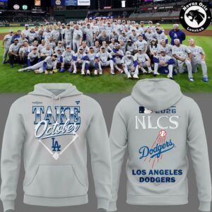 Los Angeles Dodgers Take October 2026 NL West Champions Pullover Hoodie 5