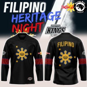 Los Angeles Kings Filipino Heritage Night 2026 Black Jersey