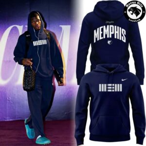 Memphis Grizzlies x Nike 2026 Navy Pullover Hoodie