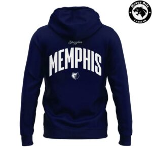 Memphis Grizzlies x Nike 2026 Navy Pullover Hoodie 3