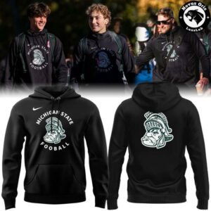 Michigan State Spartans 2026 Black Football Hoodie