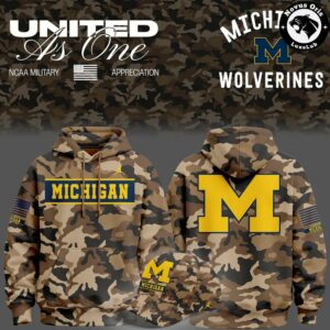Michigan Wolverines Military Appreciation 2026 Camo Hoodie