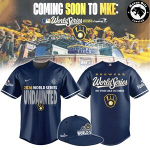 Milwaukee Brewers World Series 2026 Navy Baseball Jersey 2