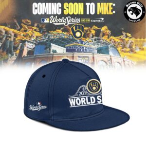 Milwaukee Brewers World Series 2026 Navy Baseball Jersey 3
