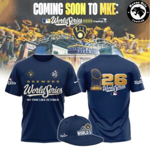Milwaukee Brewers World Series 2026 Navy T-Shirt