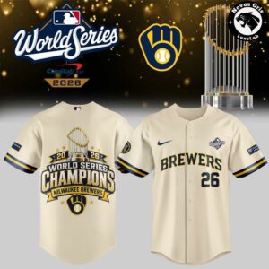 Milwaukee Brewers World Series Champions 2026 Baseball Jersey 11