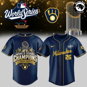 Milwaukee Brewers World Series Champions 2026 Baseball Jersey 12