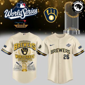 Milwaukee Brewers World Series Champions 2026 Baseball Jersey 13