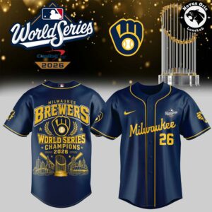 Milwaukee Brewers World Series Champions 2026 Baseball Jersey 14