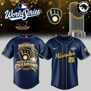 Milwaukee Brewers World Series Champions 2026 Baseball Jersey 16