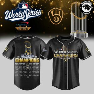 Milwaukee Brewers World Series Champions 2026 Baseball Jersey 7