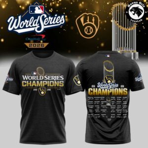 Milwaukee Brewers World Series Champions 2026 Graphic T Shirt 8